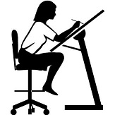 One at work